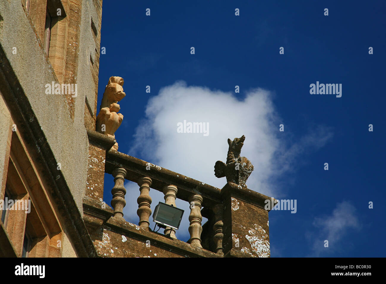 Lavori di restauro a Sherborne Castle, Dorset, England, Regno Unito Foto Stock
