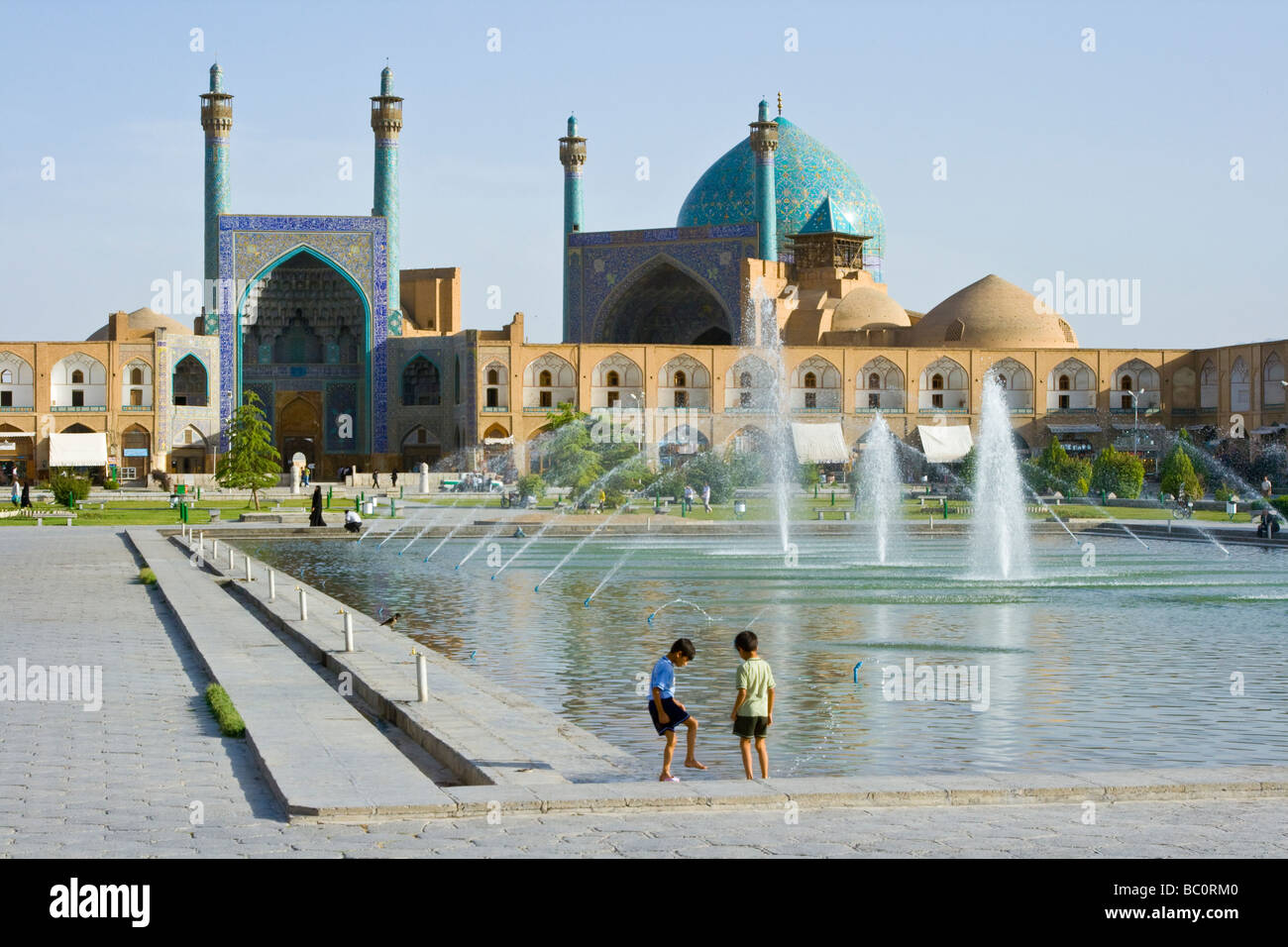 Shaw o Imam moschea imam Square a Esfahan Iran Foto Stock
