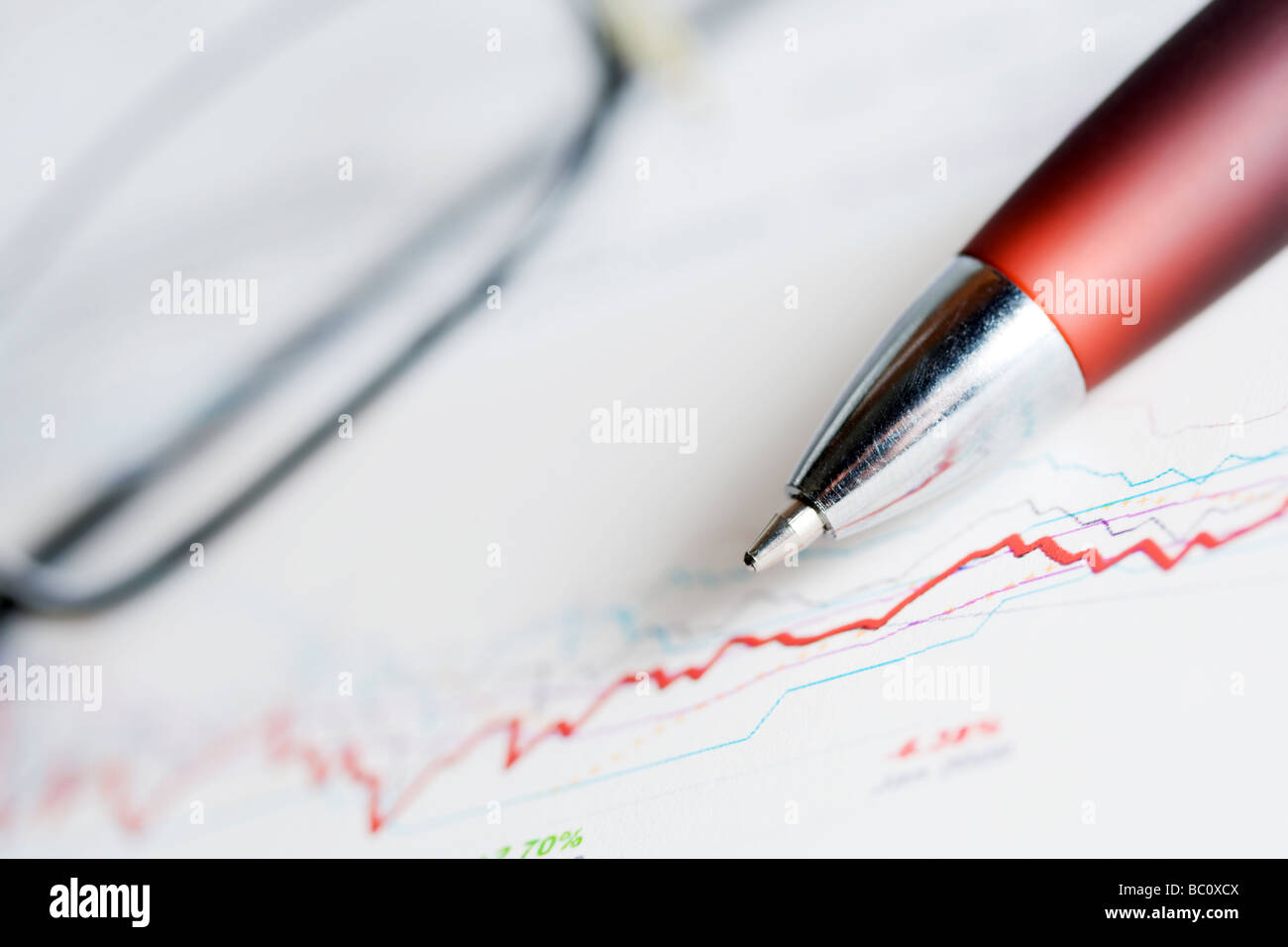 Analisi del mercato azionario dynamics. Foto Stock