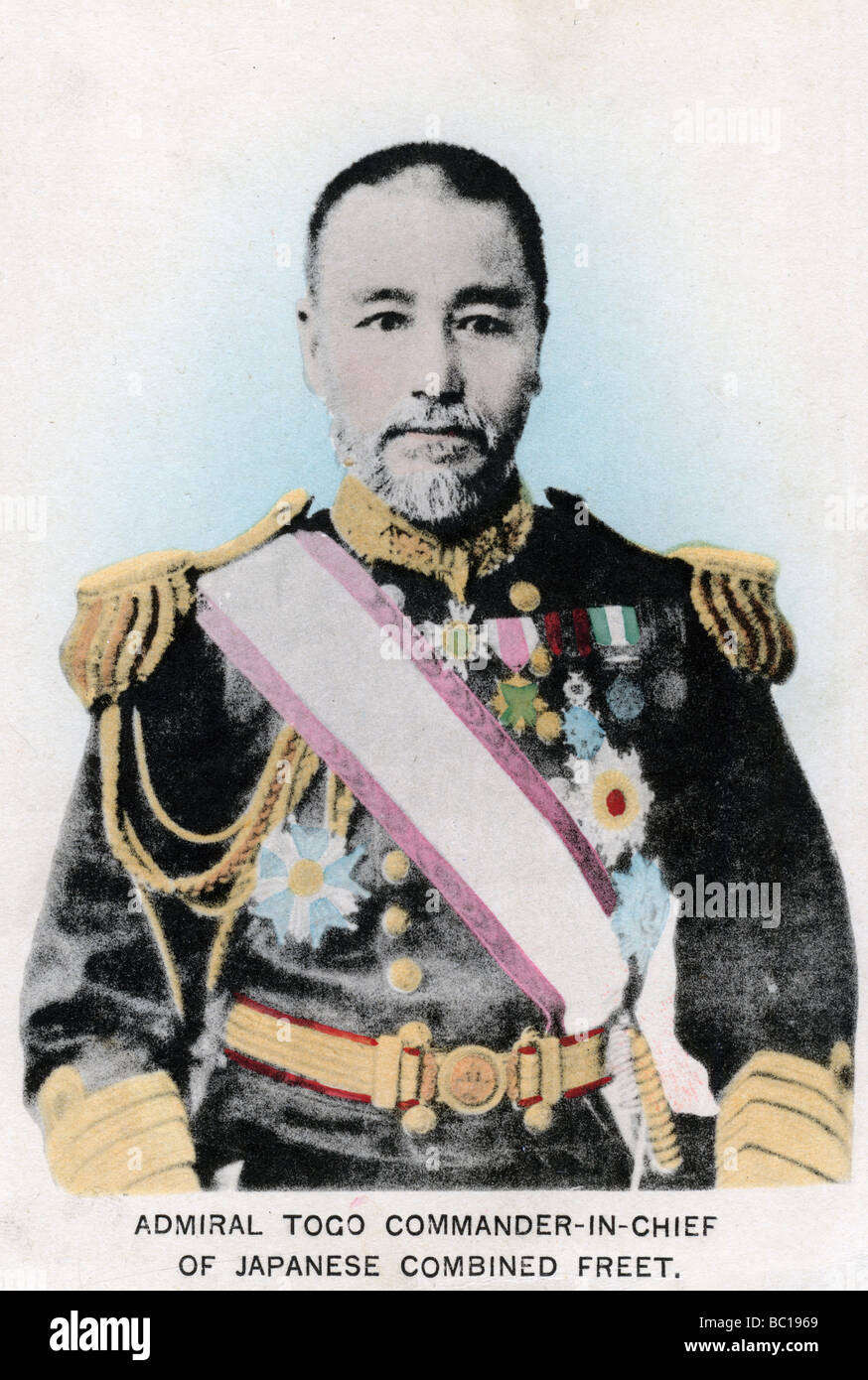 L'Ammiraglio Togo, commander-in-chief di giapponese flotta combinata, c1903-1905. Artista: sconosciuto Foto Stock