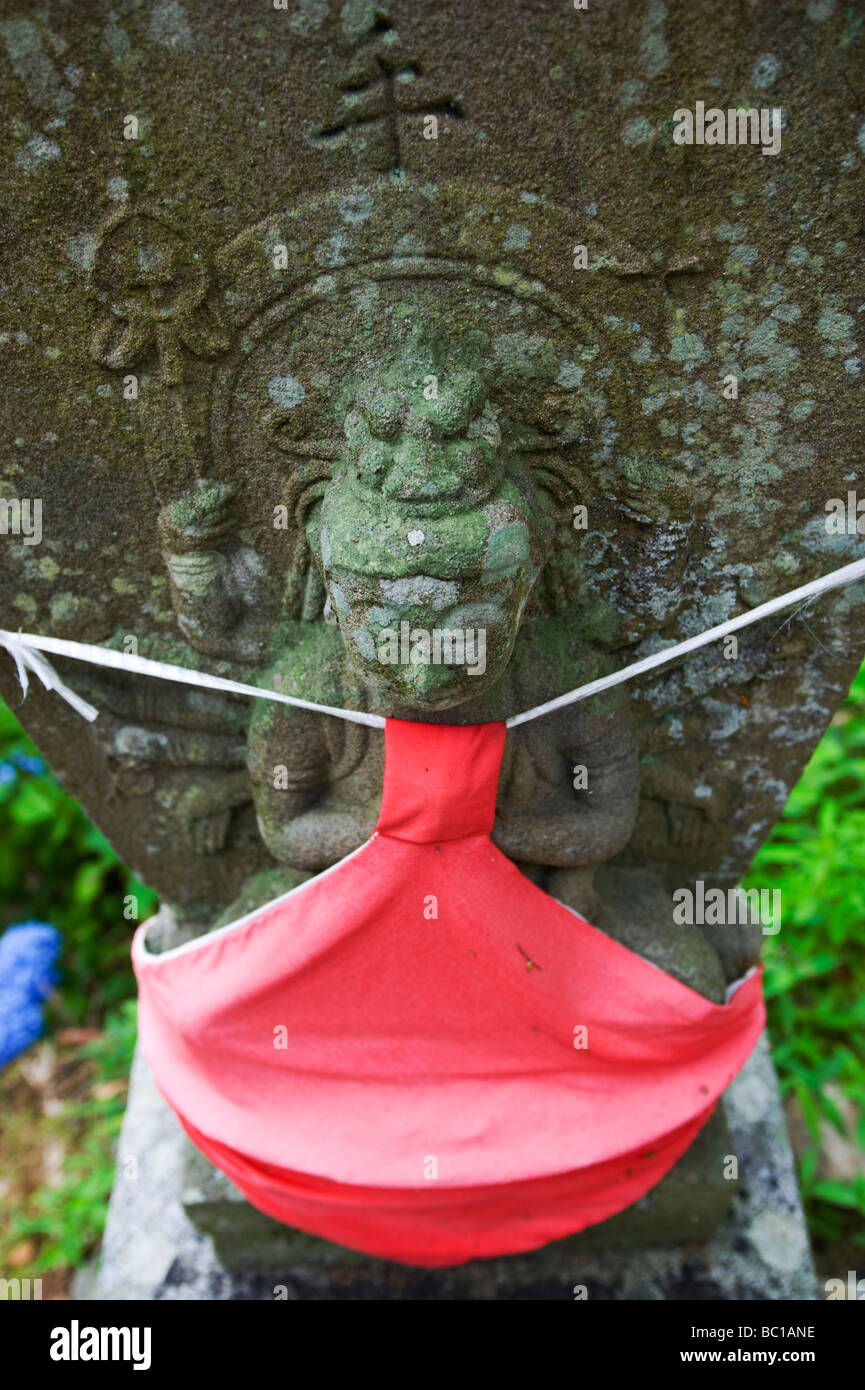 Jizo statua al Hōnen-ji cimitero Takamatsu Giappone Foto Stock