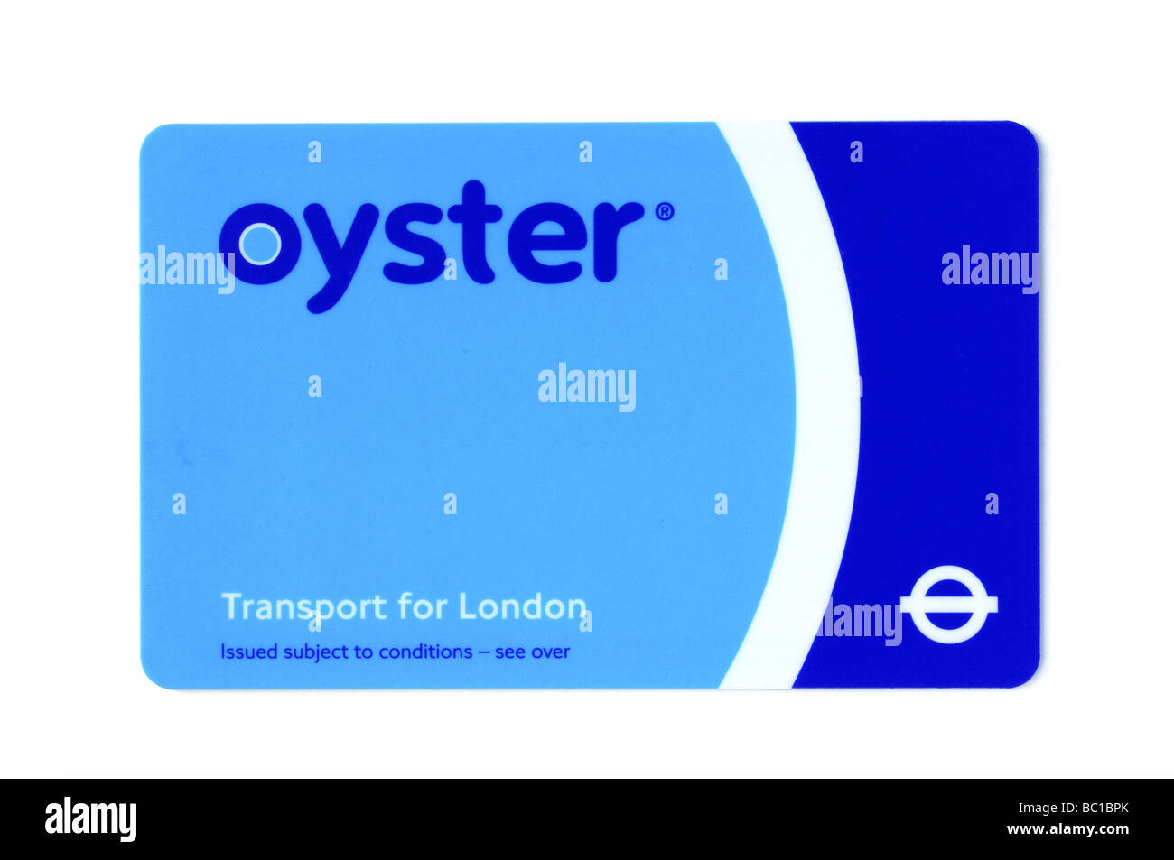 Oyster card - utilizzato per i trasporti pubblici di Londra Foto Stock