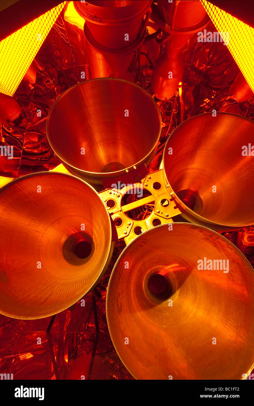 Red Thunder, Russo RD-107 motore a razzo, Kansas Cosmosphere e spazio centro ,Hutchinson, Kansas. Foto Stock