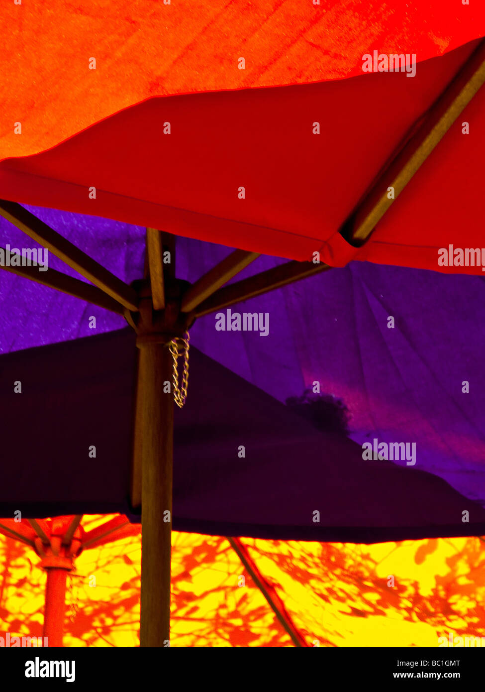 Abstract, ombrelloni colorati Foto Stock