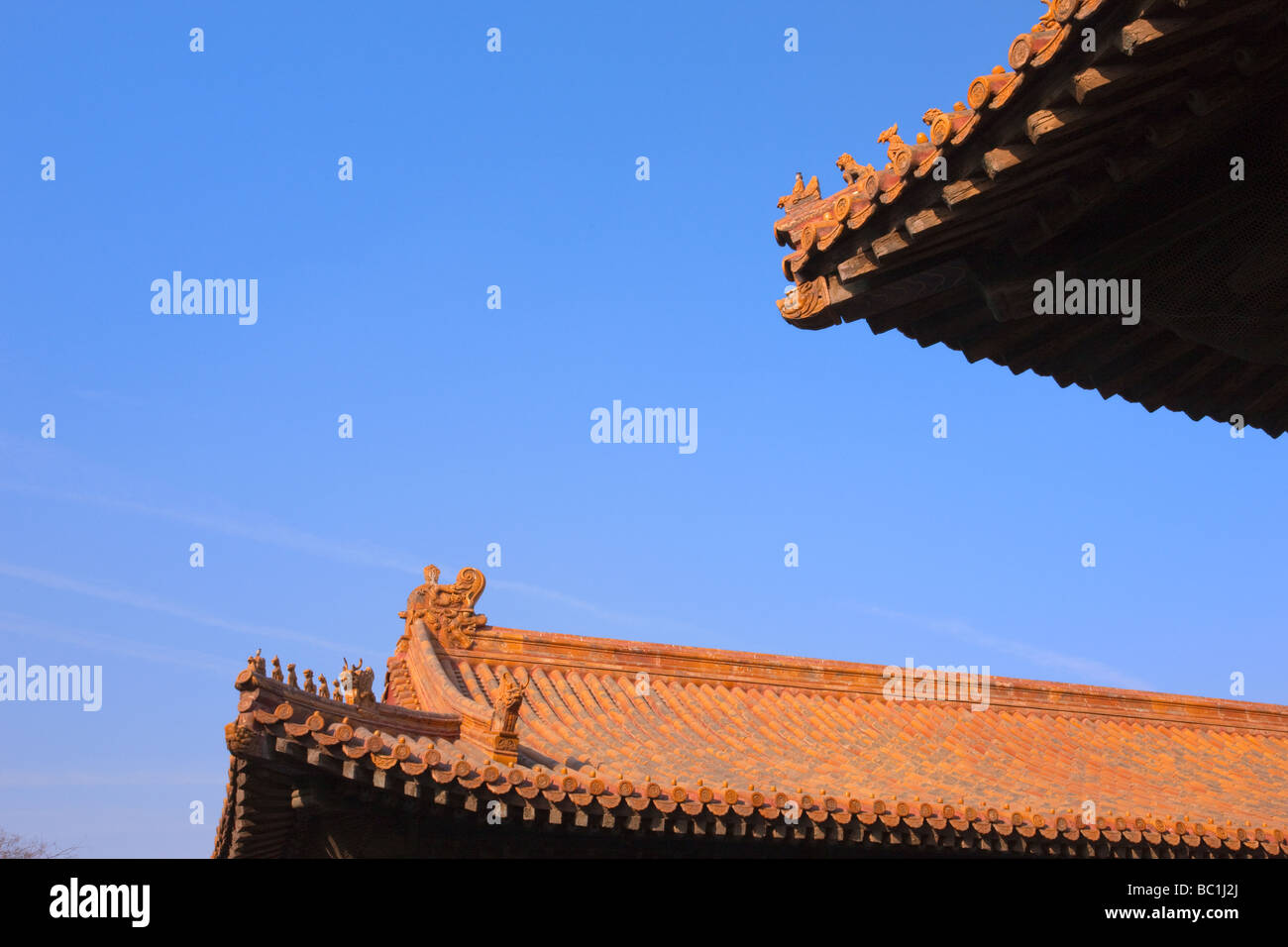 Architettura antica Città Proibita di Pechino CINA Foto Stock