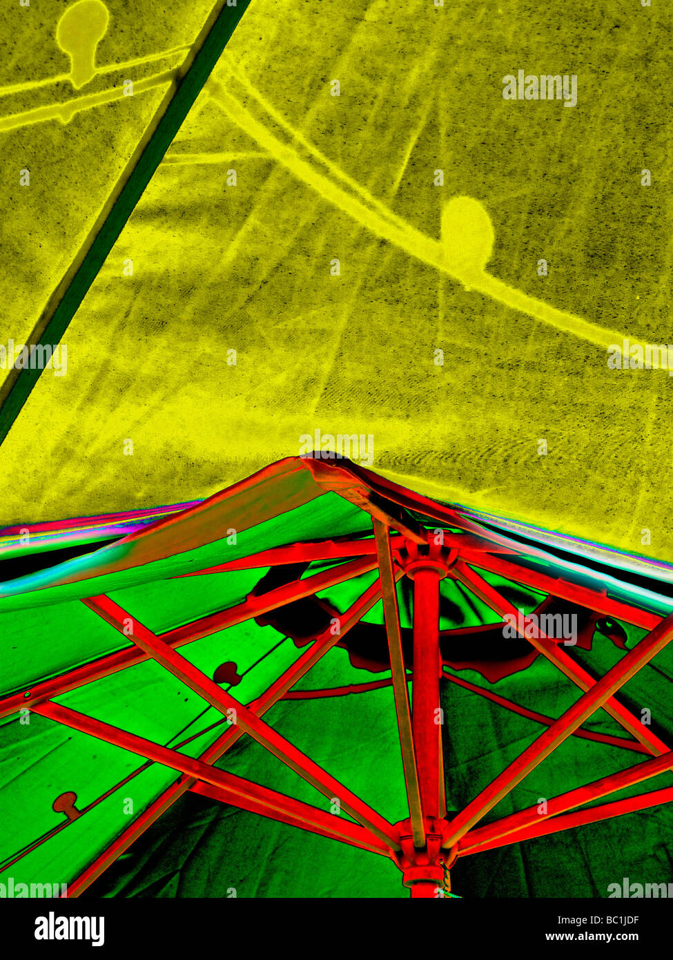 Abstract, ombrelloni colorati Foto Stock