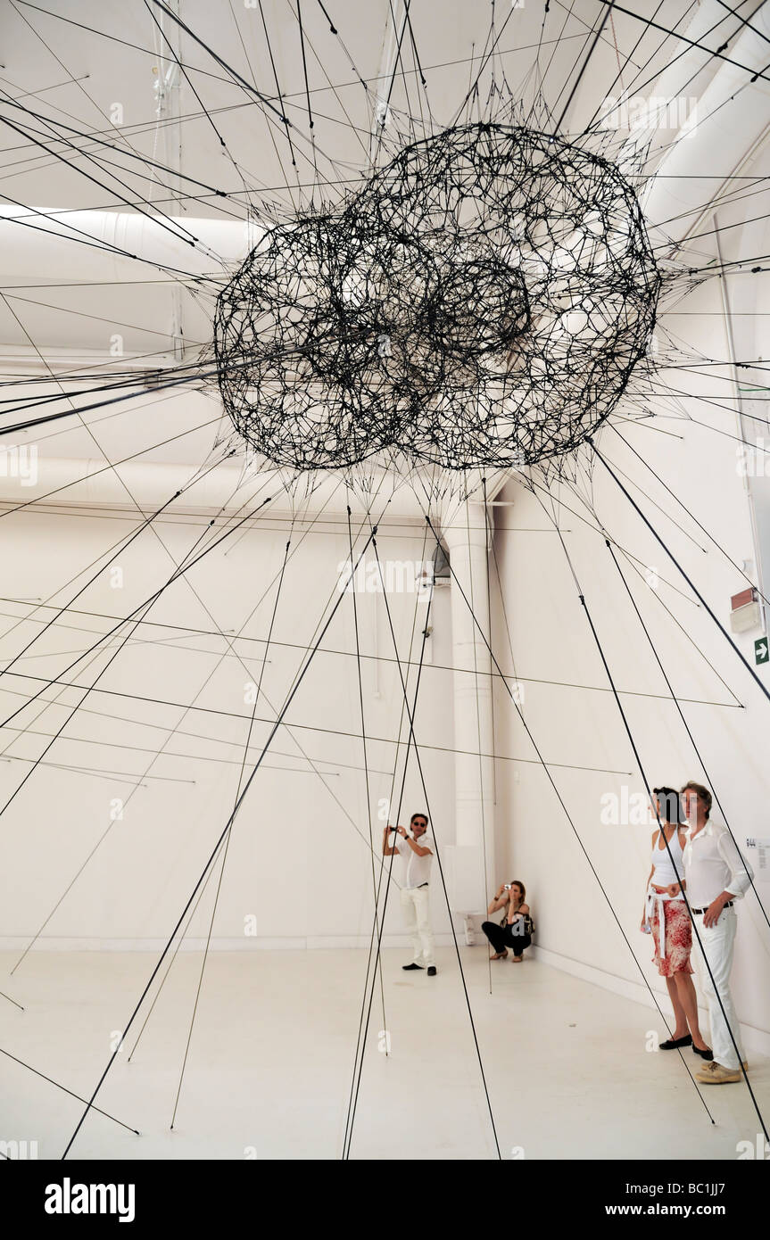 Venezia Italia " Galaxy formando lungo i filamenti" da "Thomas saraceno" Foto Stock