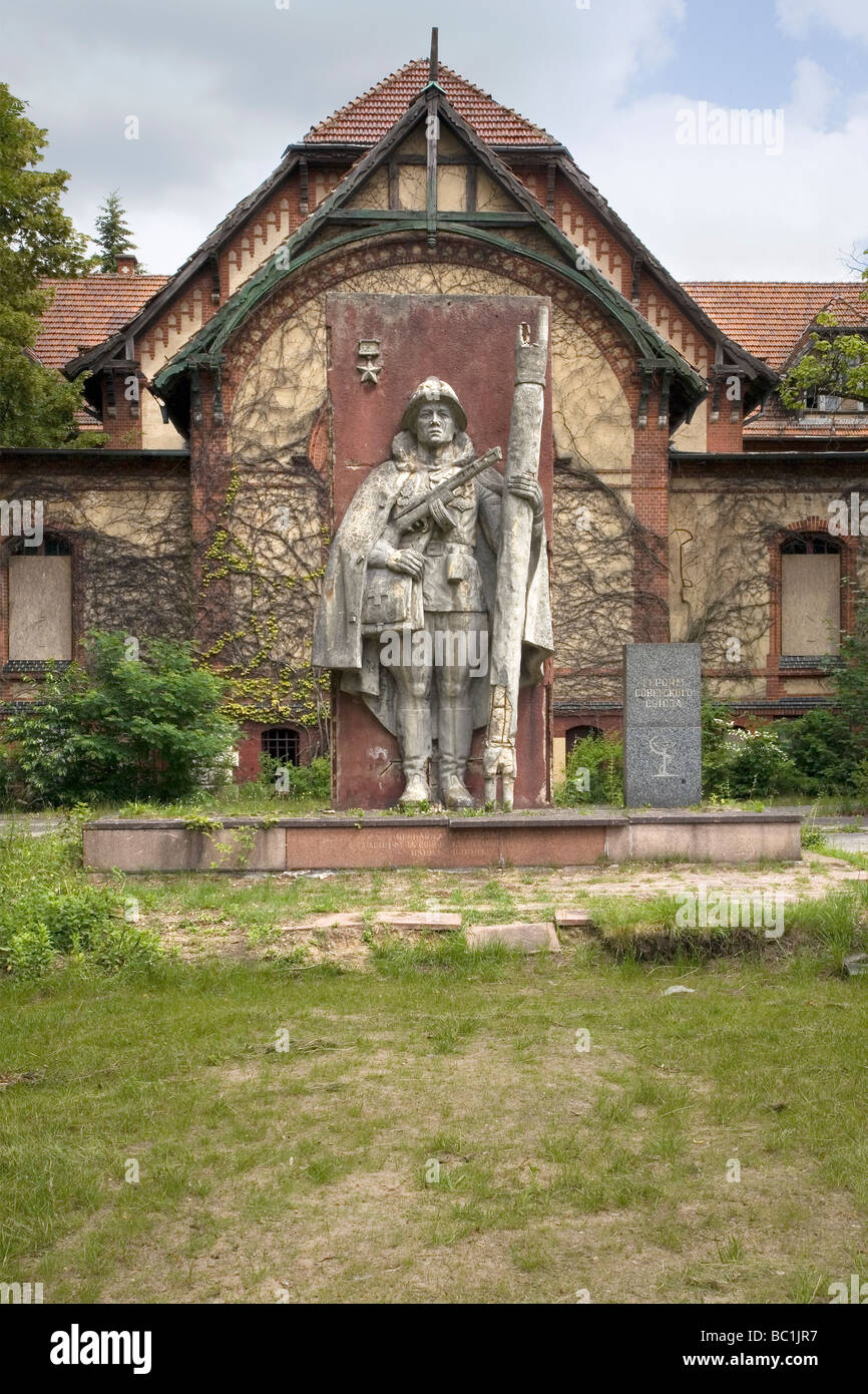 Memoriale Sovietico, Beelitz Heilstätten, Brandeburgo, Germania Foto Stock