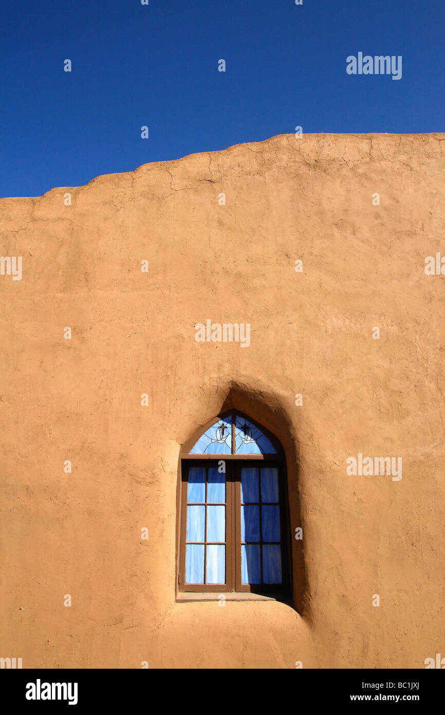 Dettagli architettonici Taos Pueblo Taos, Nuovo Messico Foto Stock