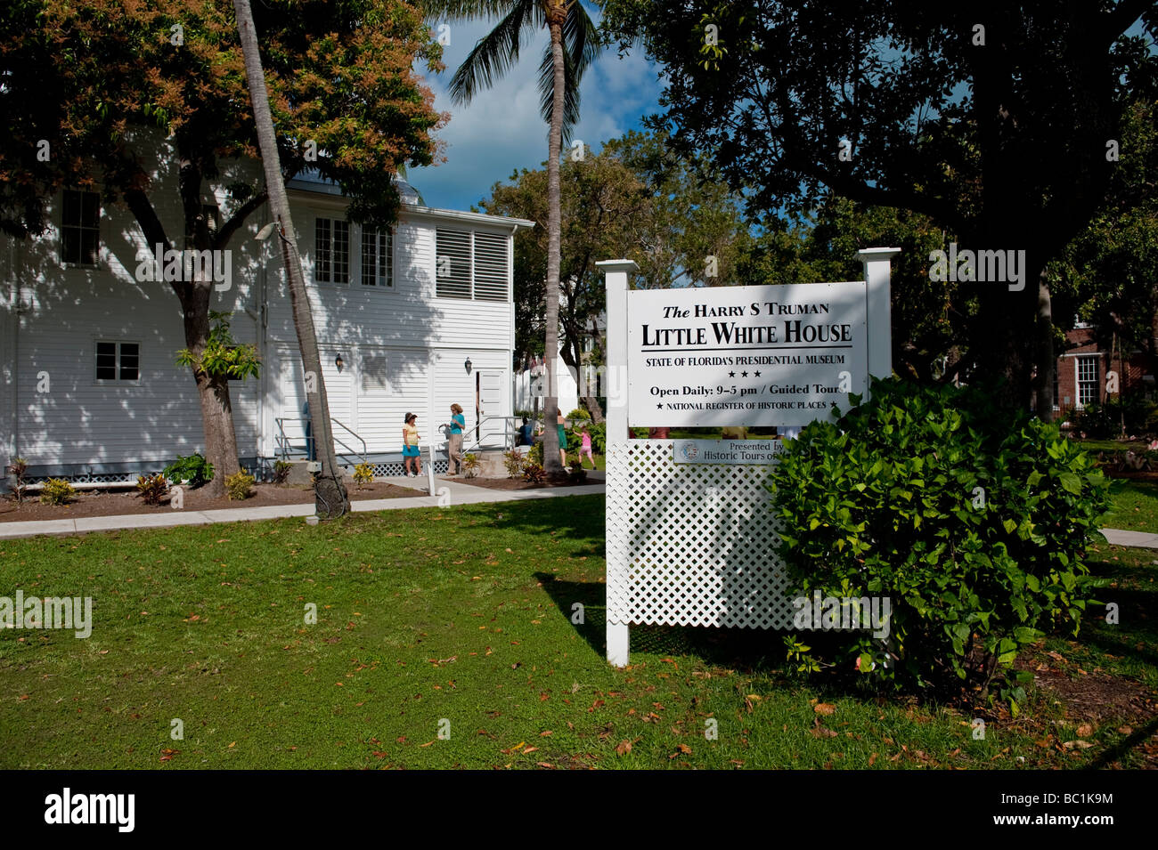 L'Harry S Truman Little White House di Key West Florida USA Foto Stock