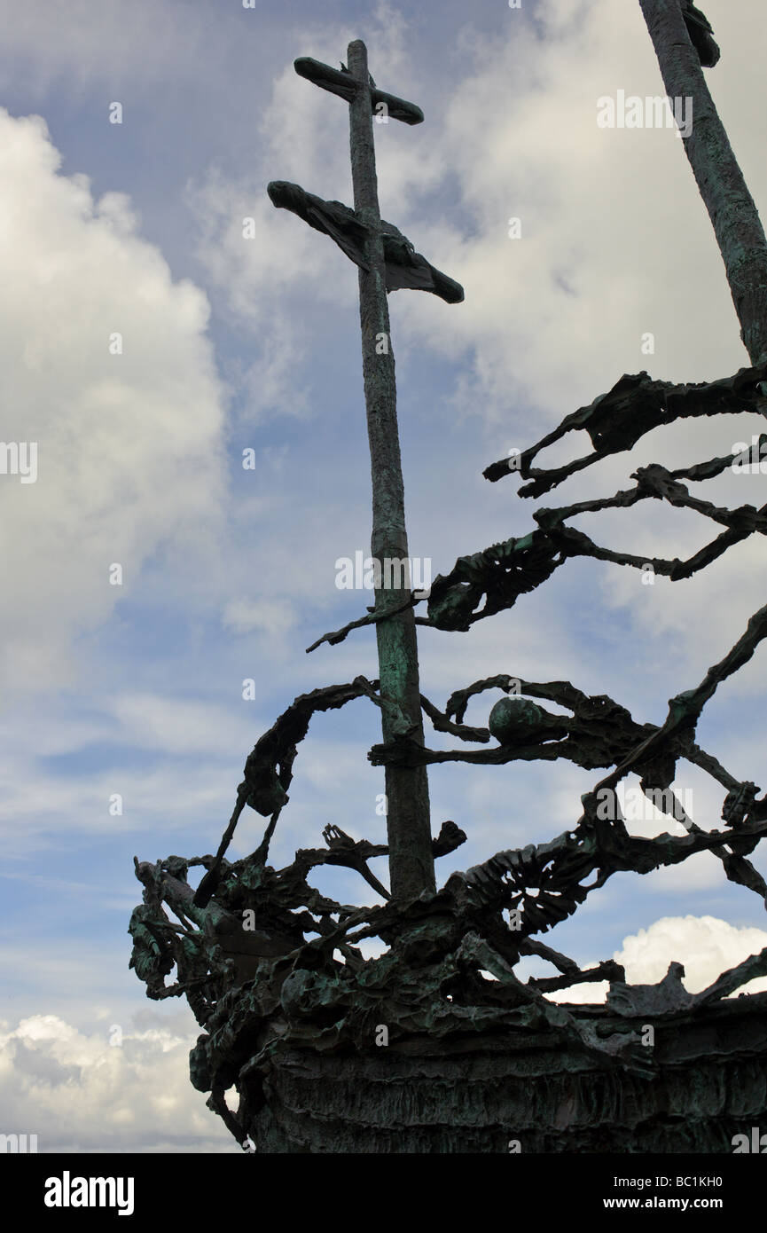 Carestia nazionale memorial County Mayo un tributo a coloro che hanno lasciato e di coloro che sono morti durante la grande carestia irlandese Foto Stock