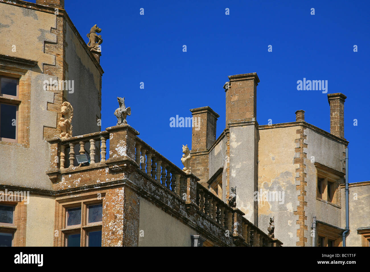 Lavori di restauro a Sherborne Castle, Dorset, England, Regno Unito Foto Stock
