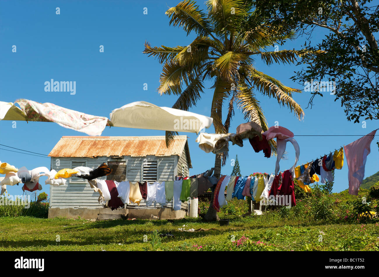 Sint Eustatius campagna Foto Stock