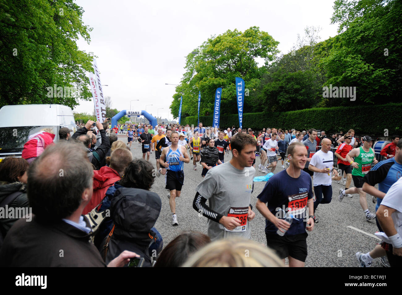 Edinburgh marathon 2008 Foto Stock