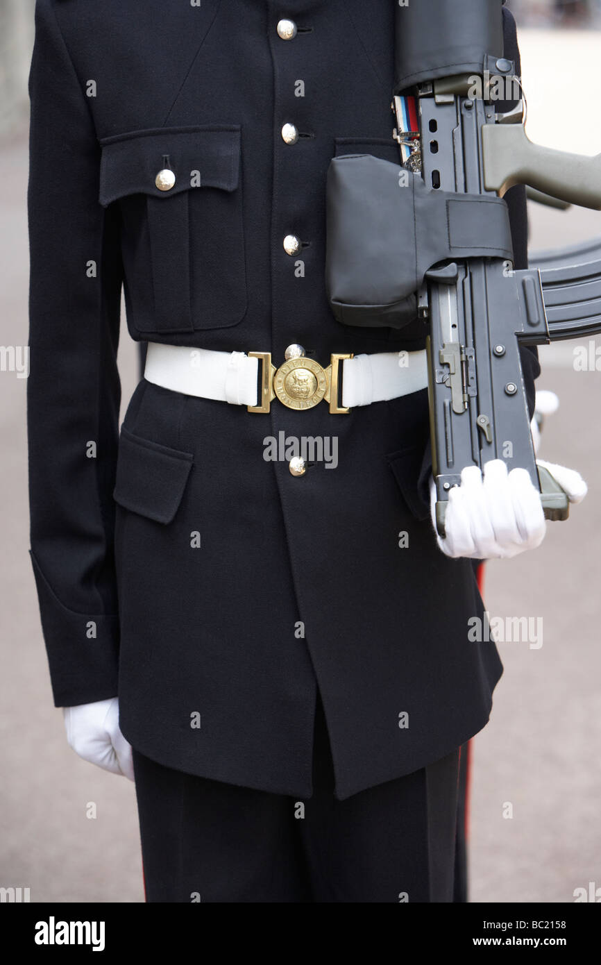 Close-Up del soldato In Uniforme Foto Stock