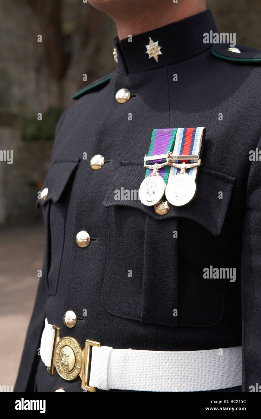 Close-Up del soldato In Uniforme Foto Stock