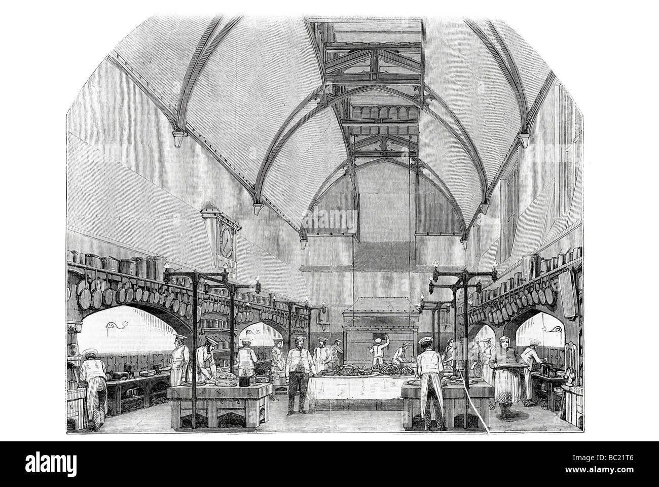 La cucina reale nel castello di Windsor Foto Stock