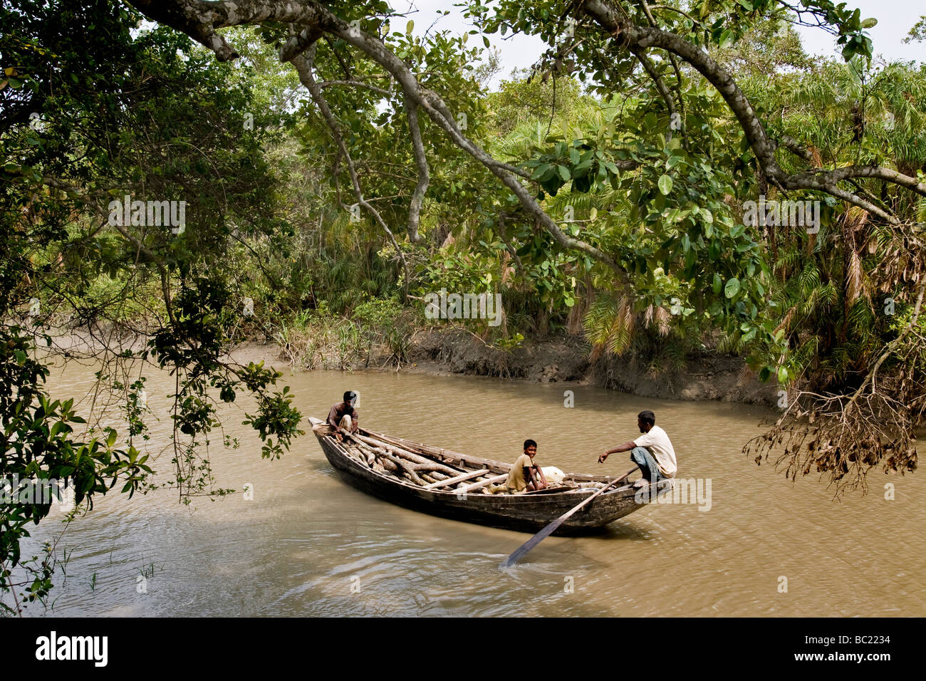 Bangladesh Parco Nazionale della Sundarbans Foto Stock
