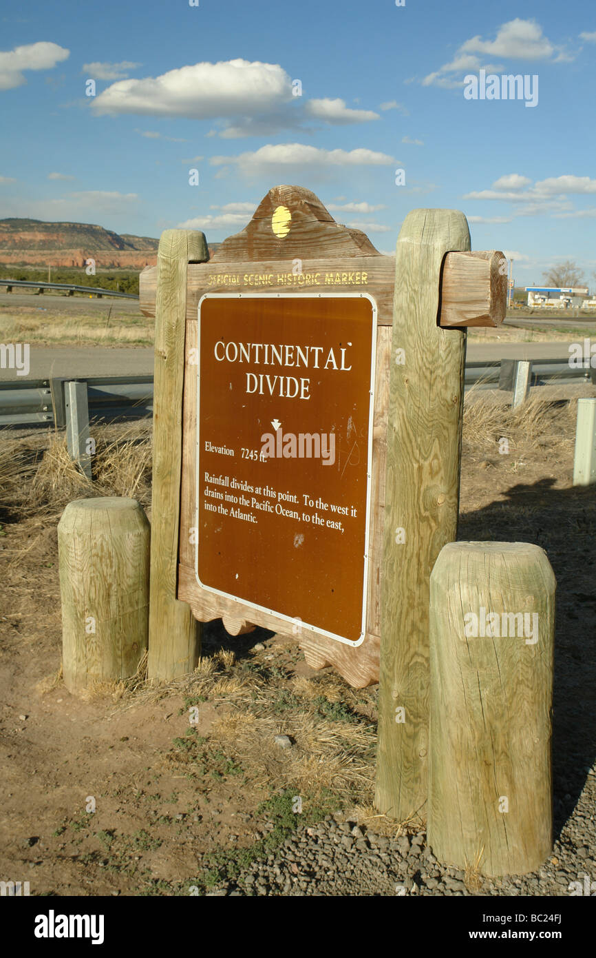 Continental Divide, Nuovo Messico, NM, I-40 Foto Stock