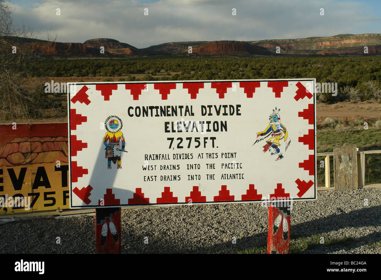 Continental Divide, Nuovo Messico, NM, I-40 Foto Stock