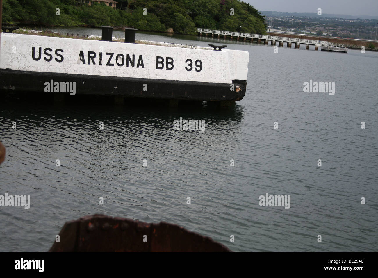 USS Arizona Memorial Foto Stock