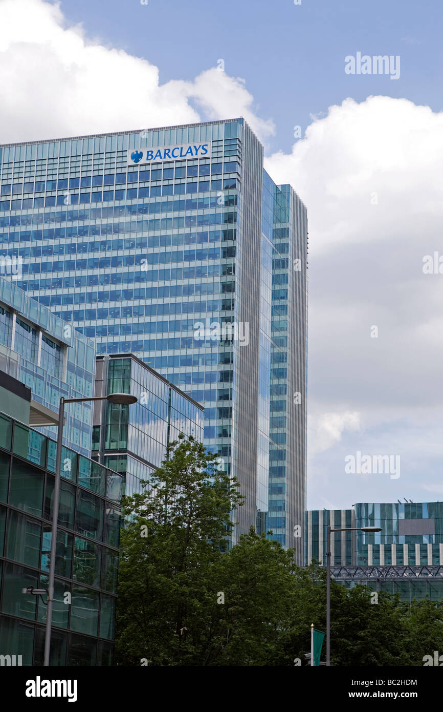 Edificio Barklays in Canary Wharf Foto Stock