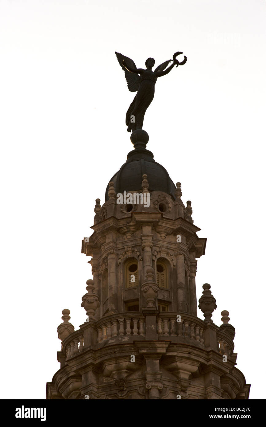 Dettaglio della decorazione ornati del Gran Teatro, Havana, Cuba Foto Stock