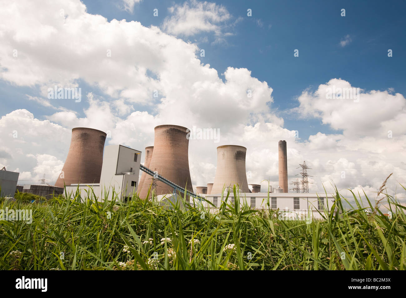 Fiddlers Ferry Coal Fired power station vicino a Warrington Regno Unito Foto Stock