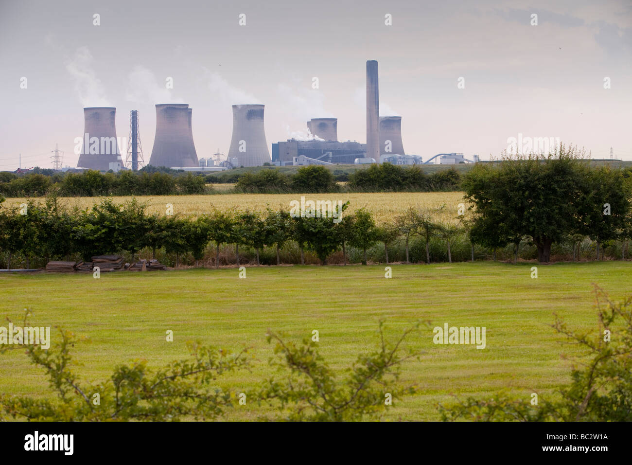 Fiddlers Ferry Coal Fired power station vicino a Warrington Regno Unito Foto Stock