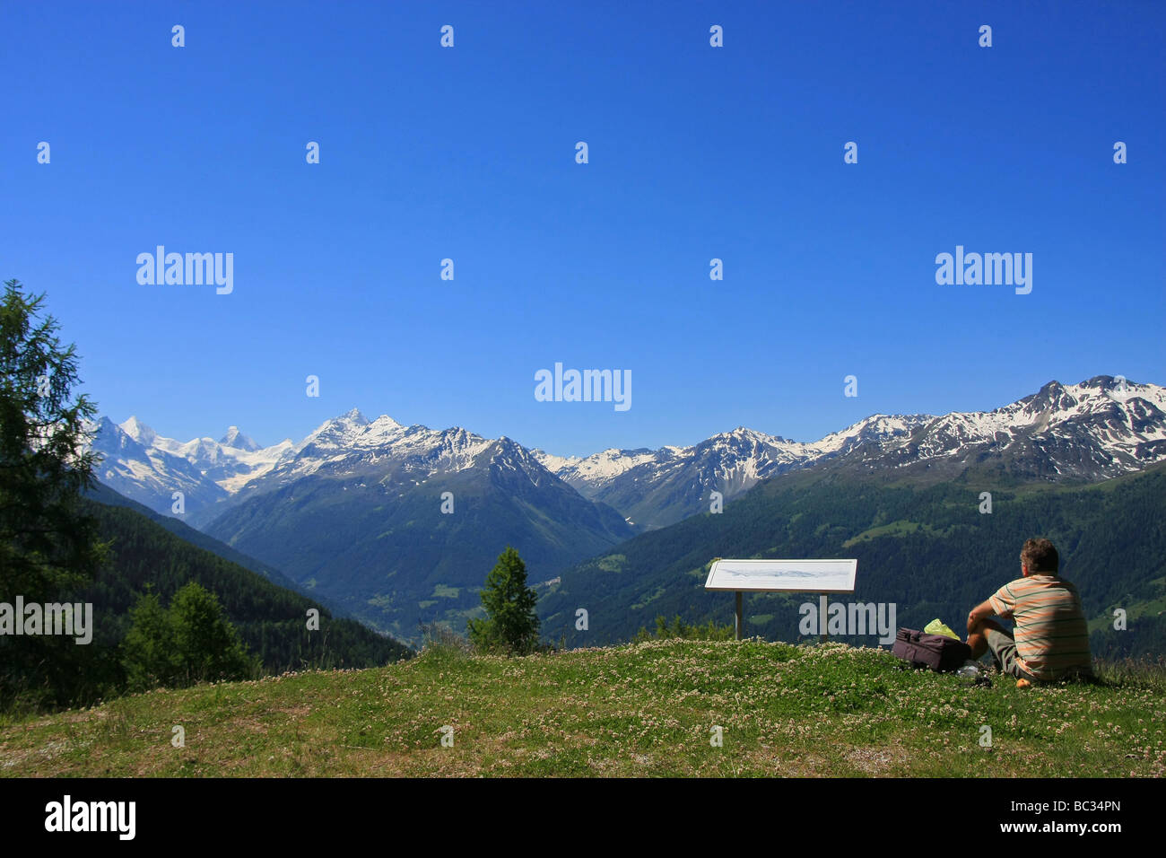 Svizzera: il Cantone del Vallese Foto Stock