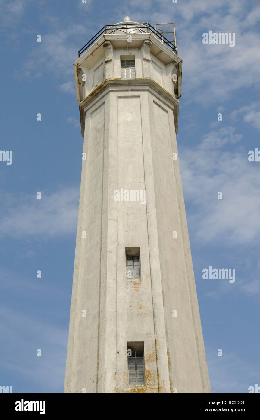 Faro di Alcatraz, San Francisco, California Foto Stock