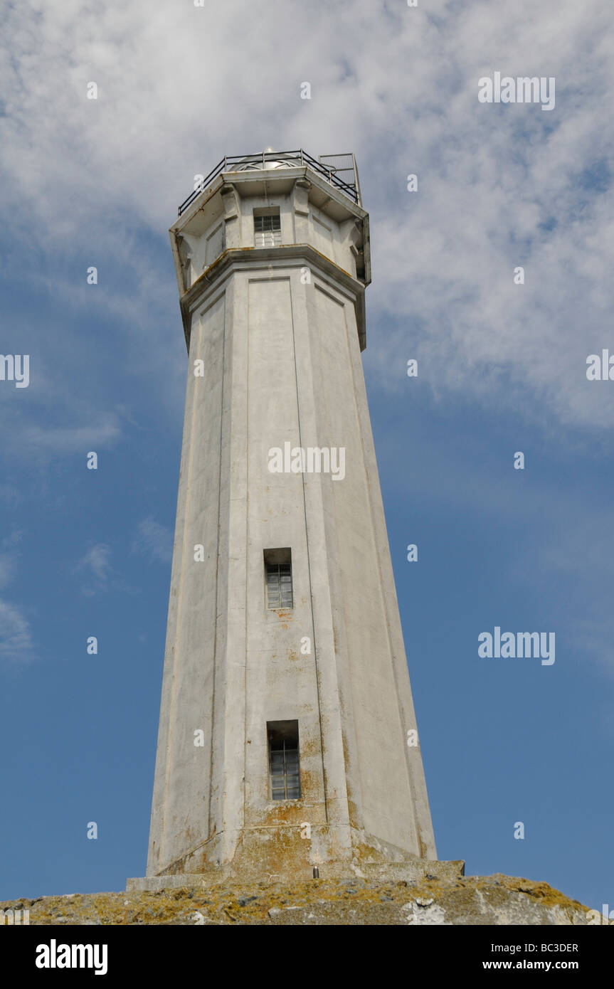 Faro di Alcatraz, San Francisco, California Foto Stock