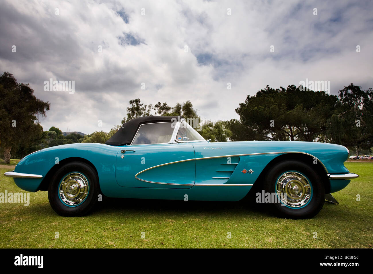 La Corvette di Los Angeles Concours d eleganza Rose Bowl Pasadena California negli Stati Uniti d'America esotici e Classic Car Show Foto Stock