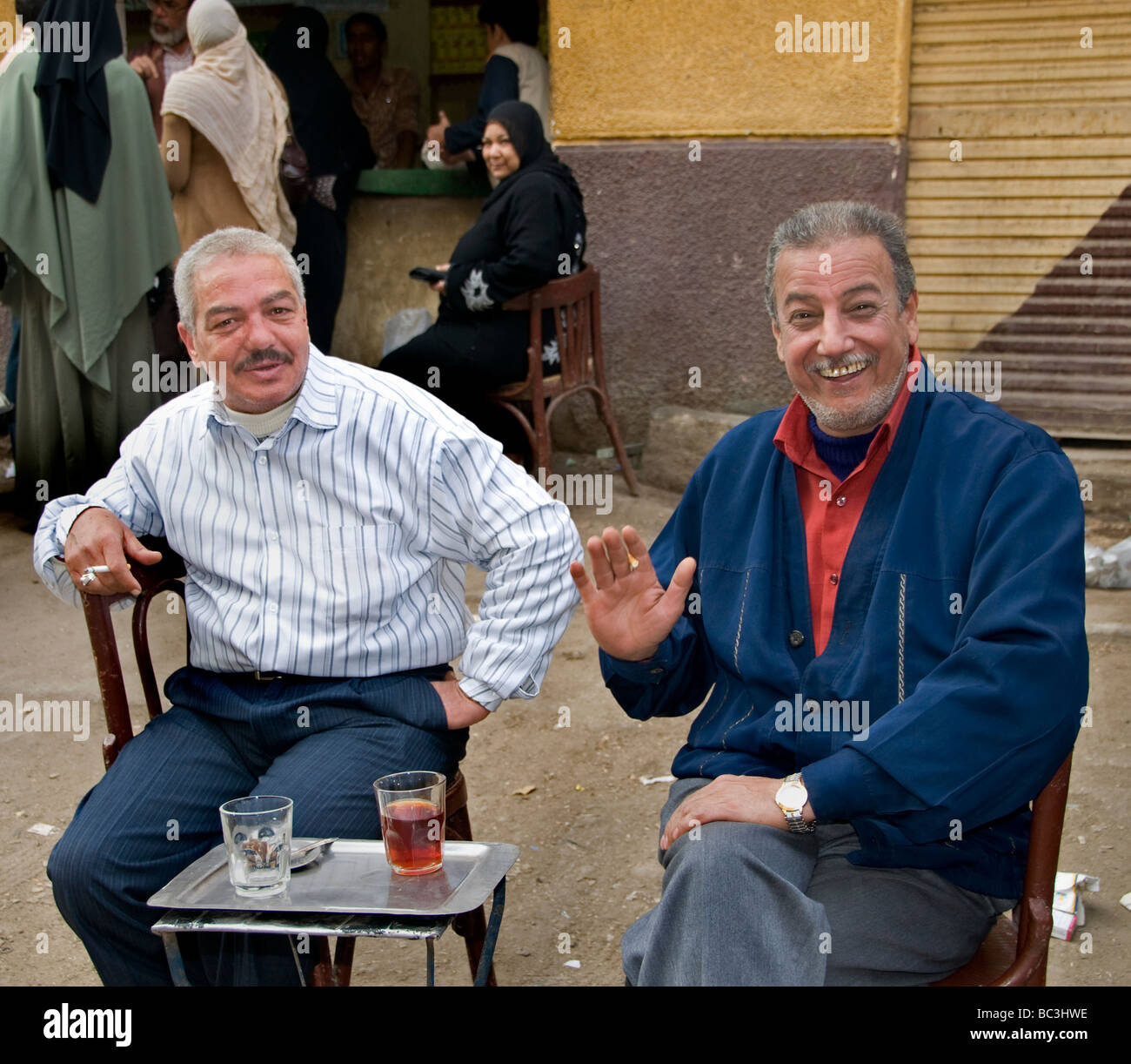 Khan el Khalili Cairo Islamico Egitto Bazaar Souk souk risale al 1382 Djaharks emiro el-Khalili caravanserai Foto Stock