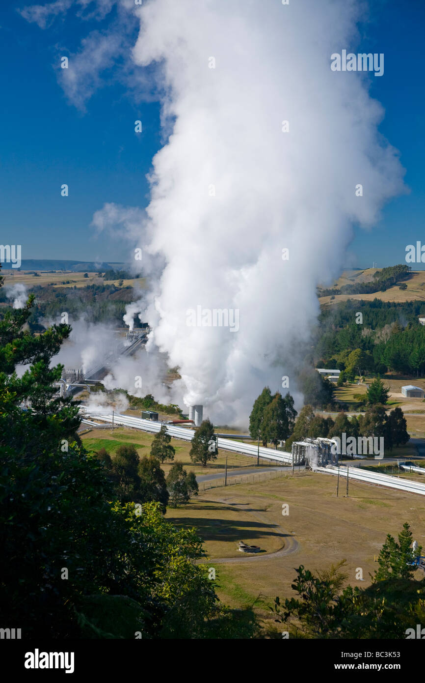 Wairakei Stazione Elettrica Geotermica, Nuova Zelanda Foto Stock