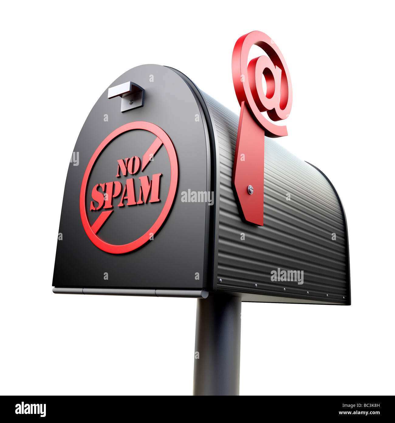 Nessuna cassetta postale Spam Foto Stock