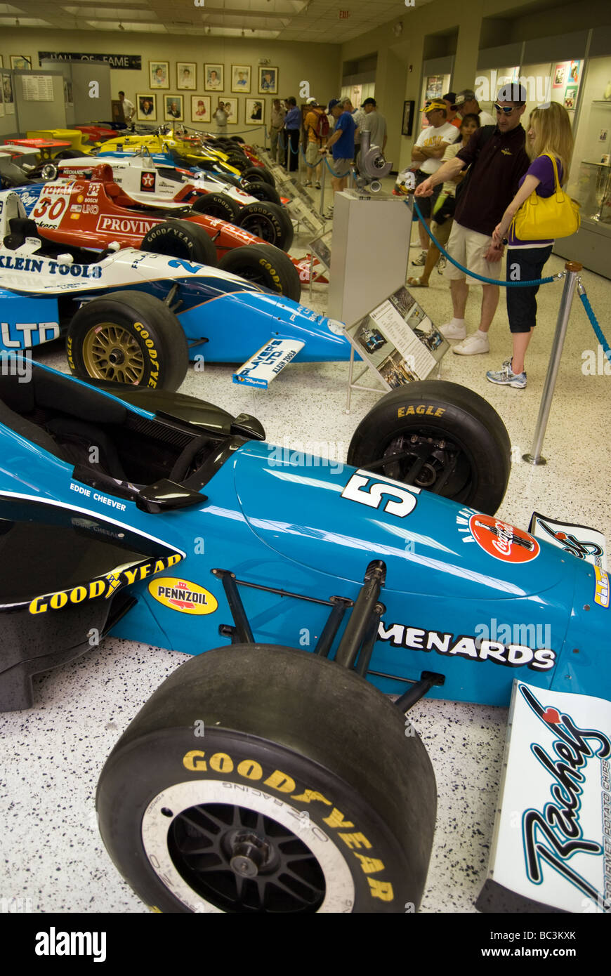All'interno della Hall of Fame Museum al Motor Speedway di Indianapolis. Foto Stock