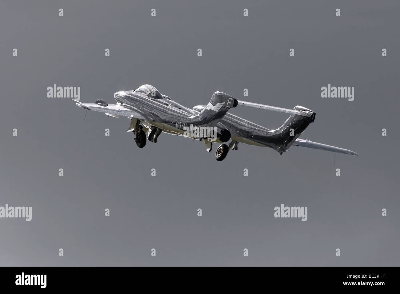 De Havilland Sea Vixen Royal Navy fighter Foto Stock