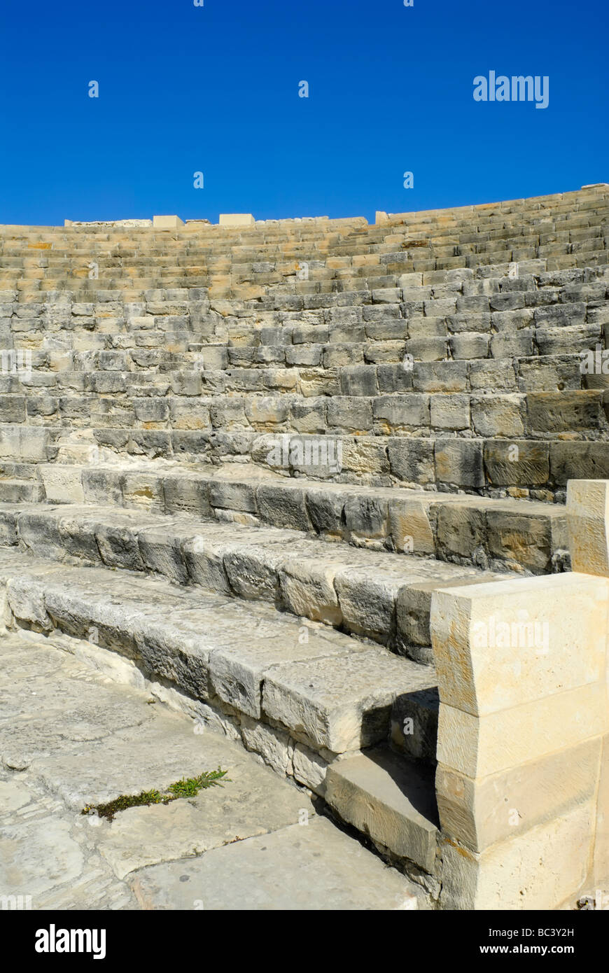 Cipro, Kourion, latino, curio, storico antico sito archeologico, rovine, romana , teatro Foto Stock