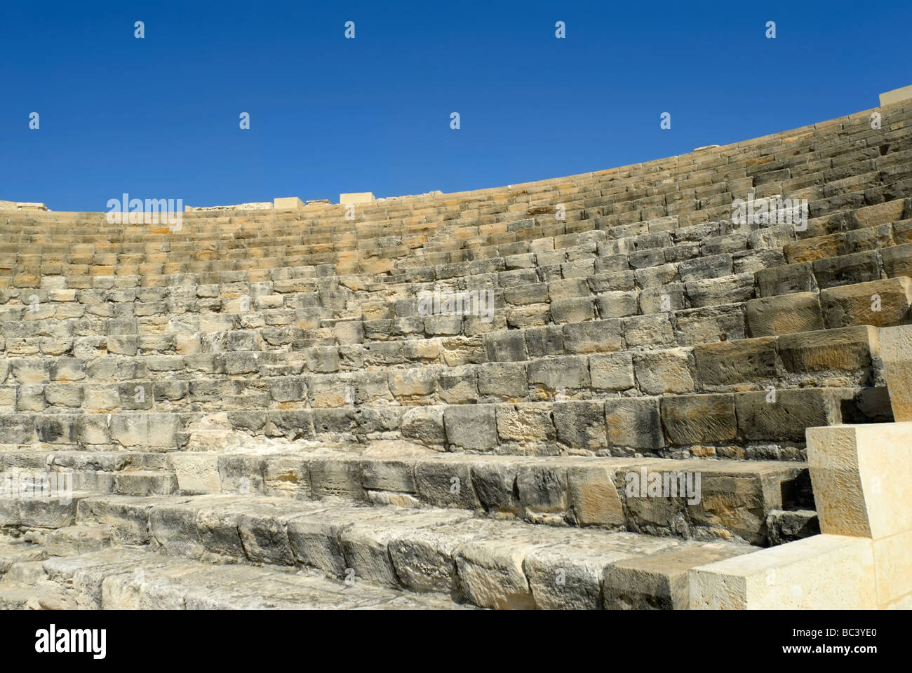 Cipro, Kourion, latino, curio, storico antico sito archeologico, rovine, romana , teatro Foto Stock