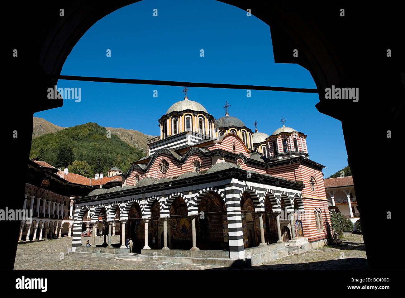 Bulgaria - Sud Ovest - Monastero di Rila - un sito Patrimonio Mondiale dell'UNESCO Foto Stock