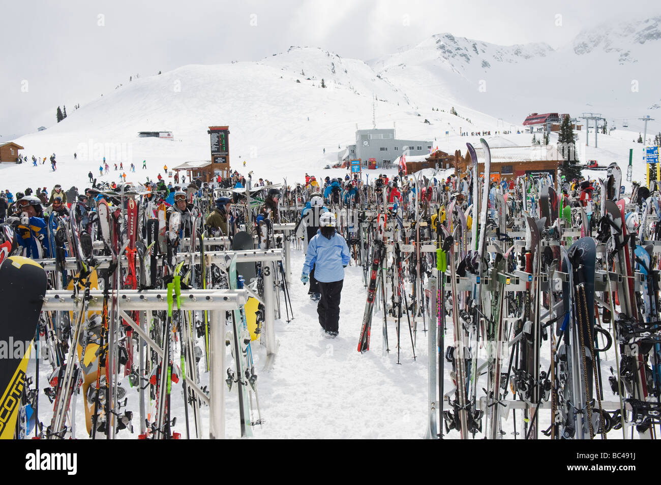 Whistler Mountain resort luogo del 2010 Giochi Olimpici Invernali Foto Stock