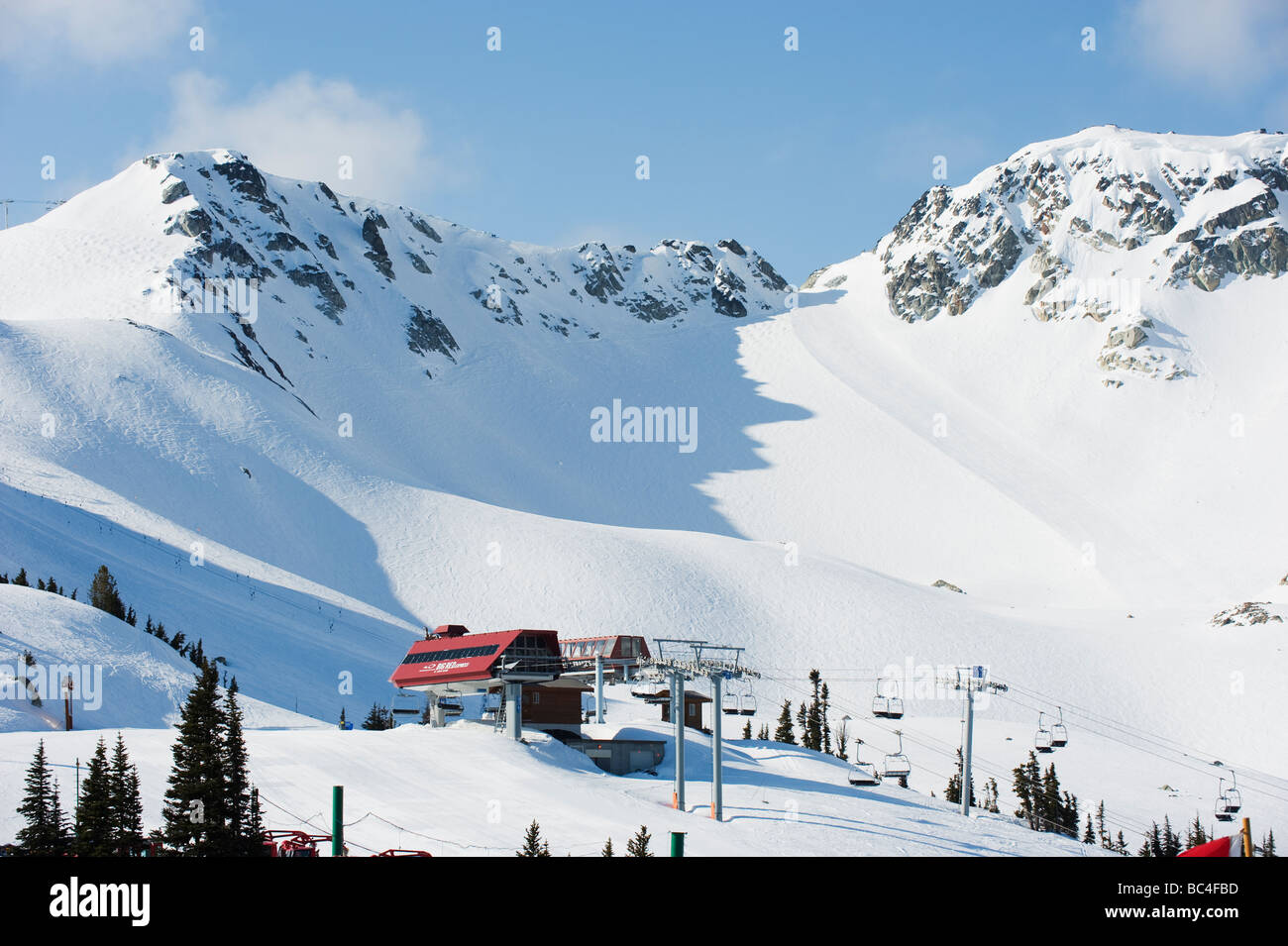 Whistler Mountain resort luogo del 2010 Giochi Olimpici Invernali Foto Stock