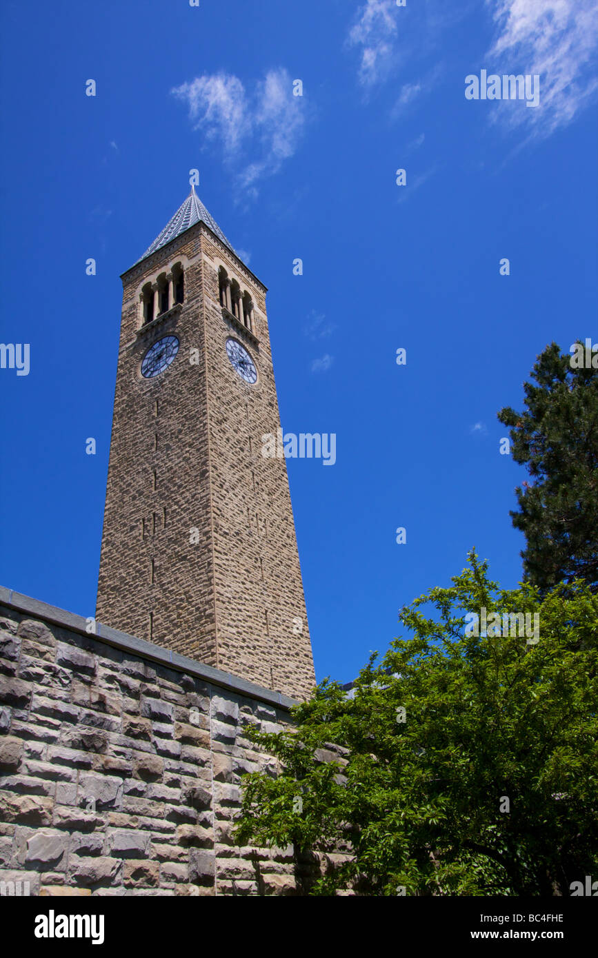 Cornell University di clock tower Foto Stock