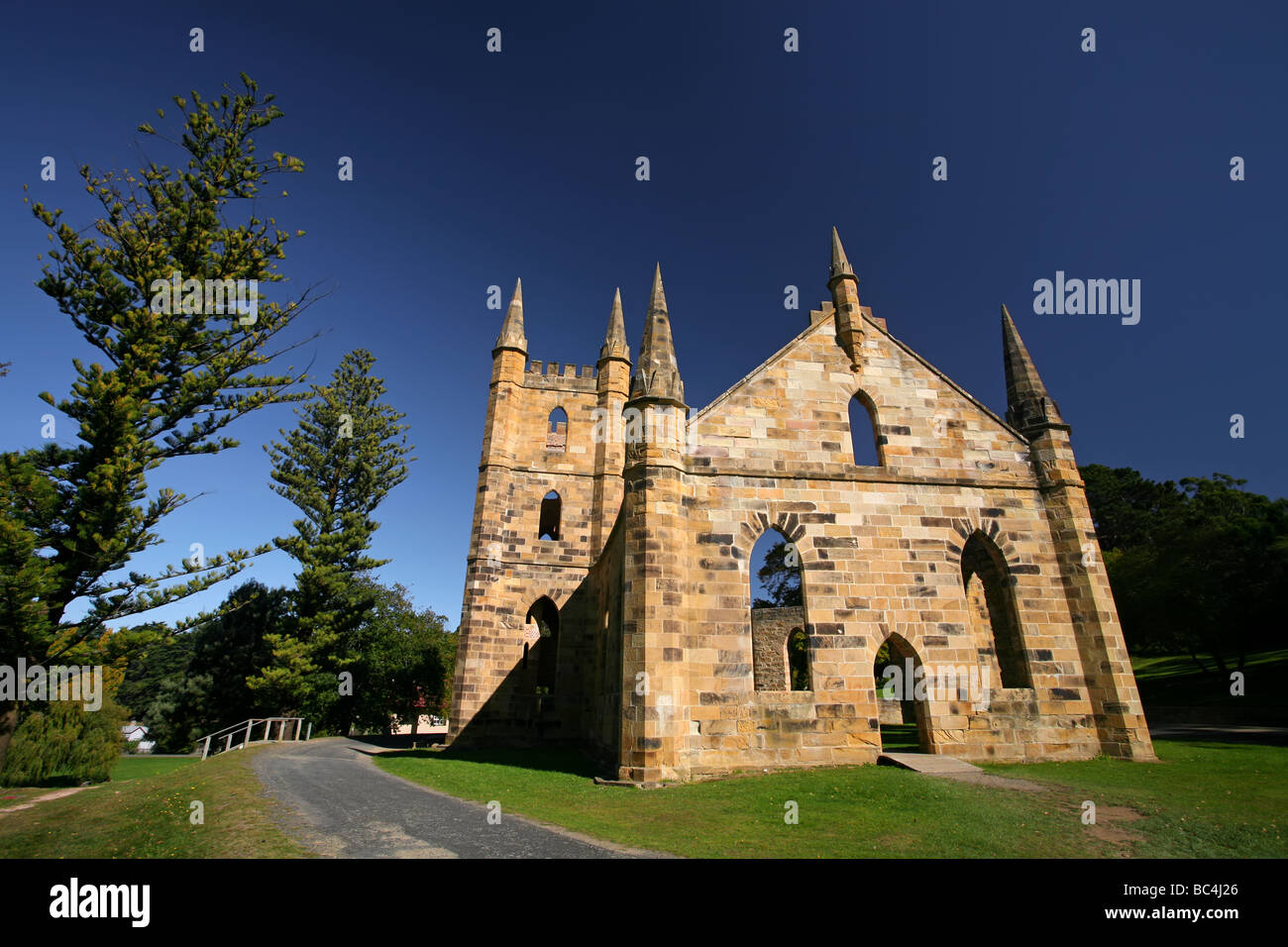 Port Arthur colonia penale chiesa Foto Stock