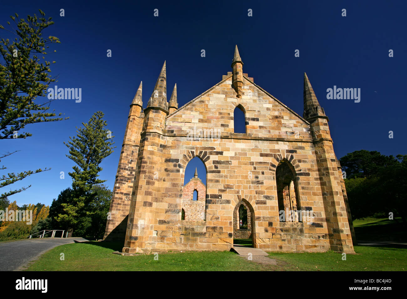 Port Arthur colonia penale chiesa Foto Stock