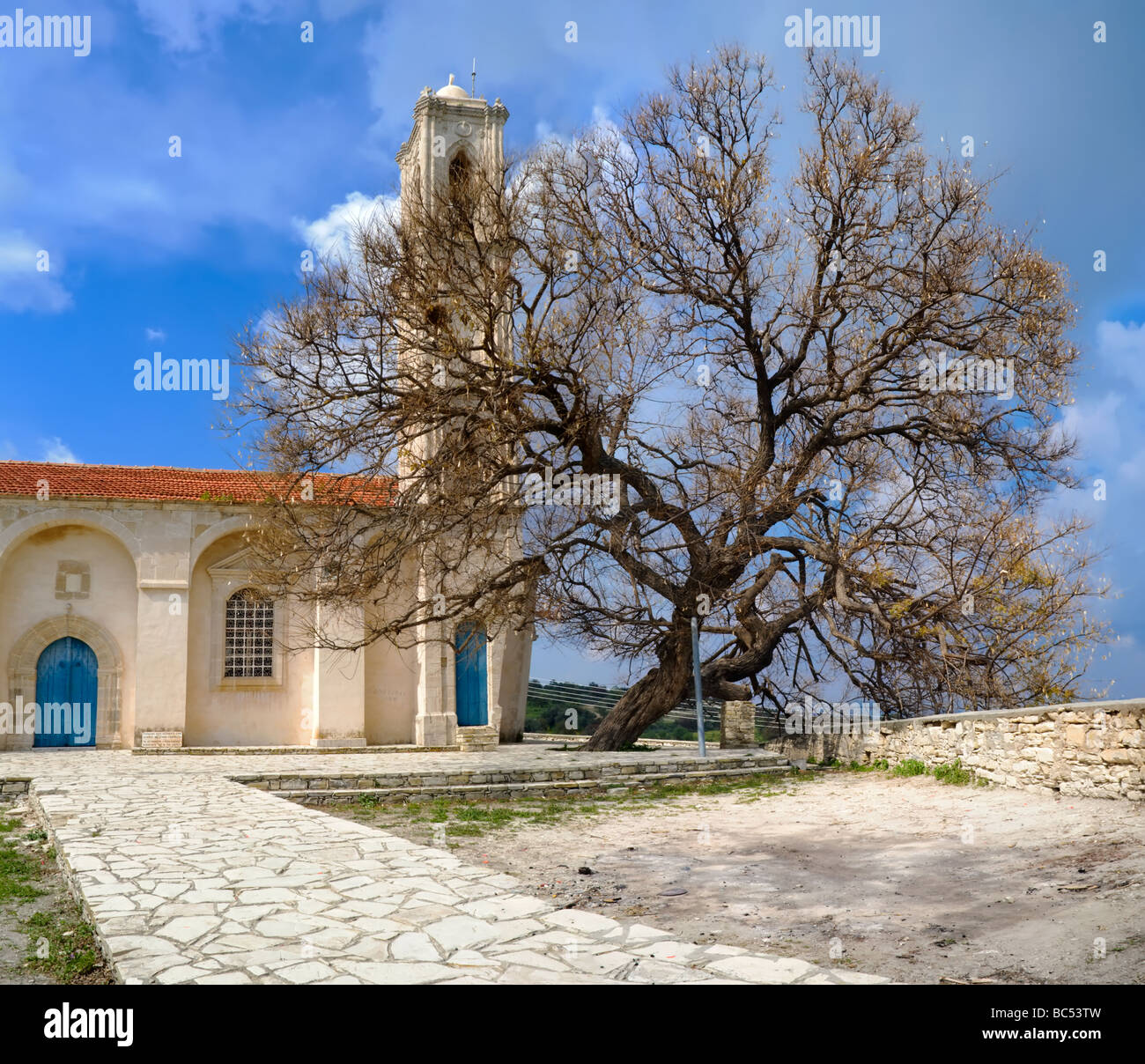 Vecchia chiesa ortodossa nel distretto di Limassol.Cipro. Foto Stock