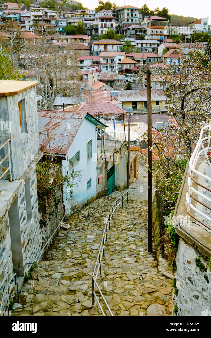 Vecchie strade di Limassol. Cipro. Foto Stock