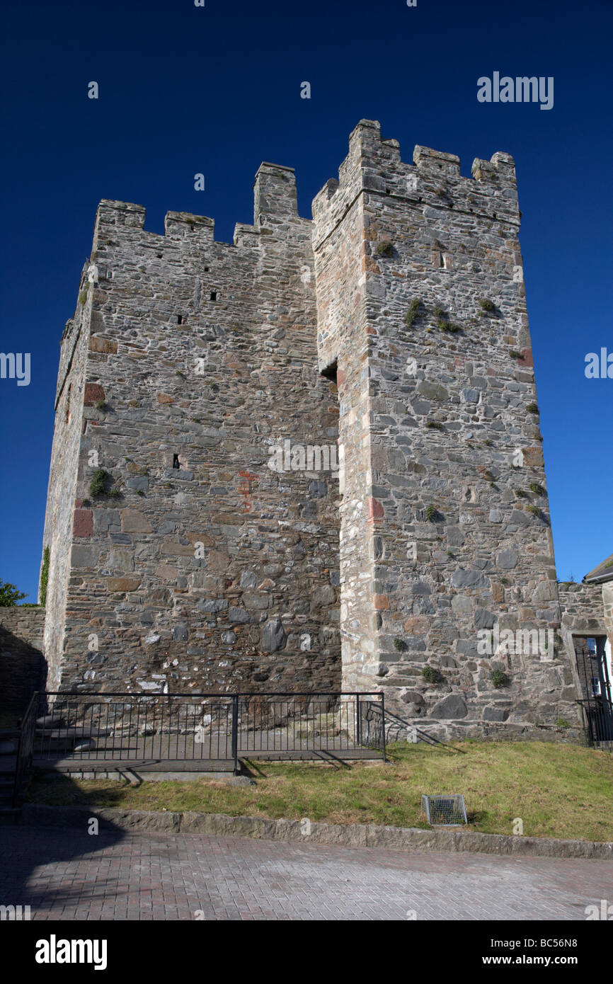 Xvi secolo portaferry castle tower house county down Irlanda del Nord Regno Unito Foto Stock