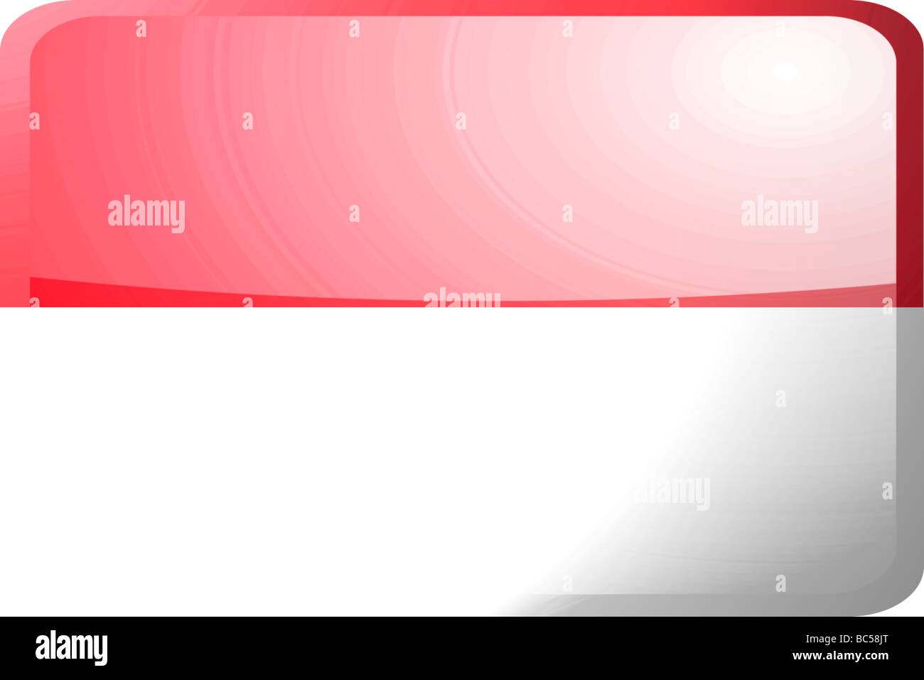 Bandiera di Indonesia paese nazionale simbolo illustrazione lucida icona pulsante Foto Stock Bandiera di Indonesia paese nazionale simbolo illustrazione lucida icona pulsante Foto Stock